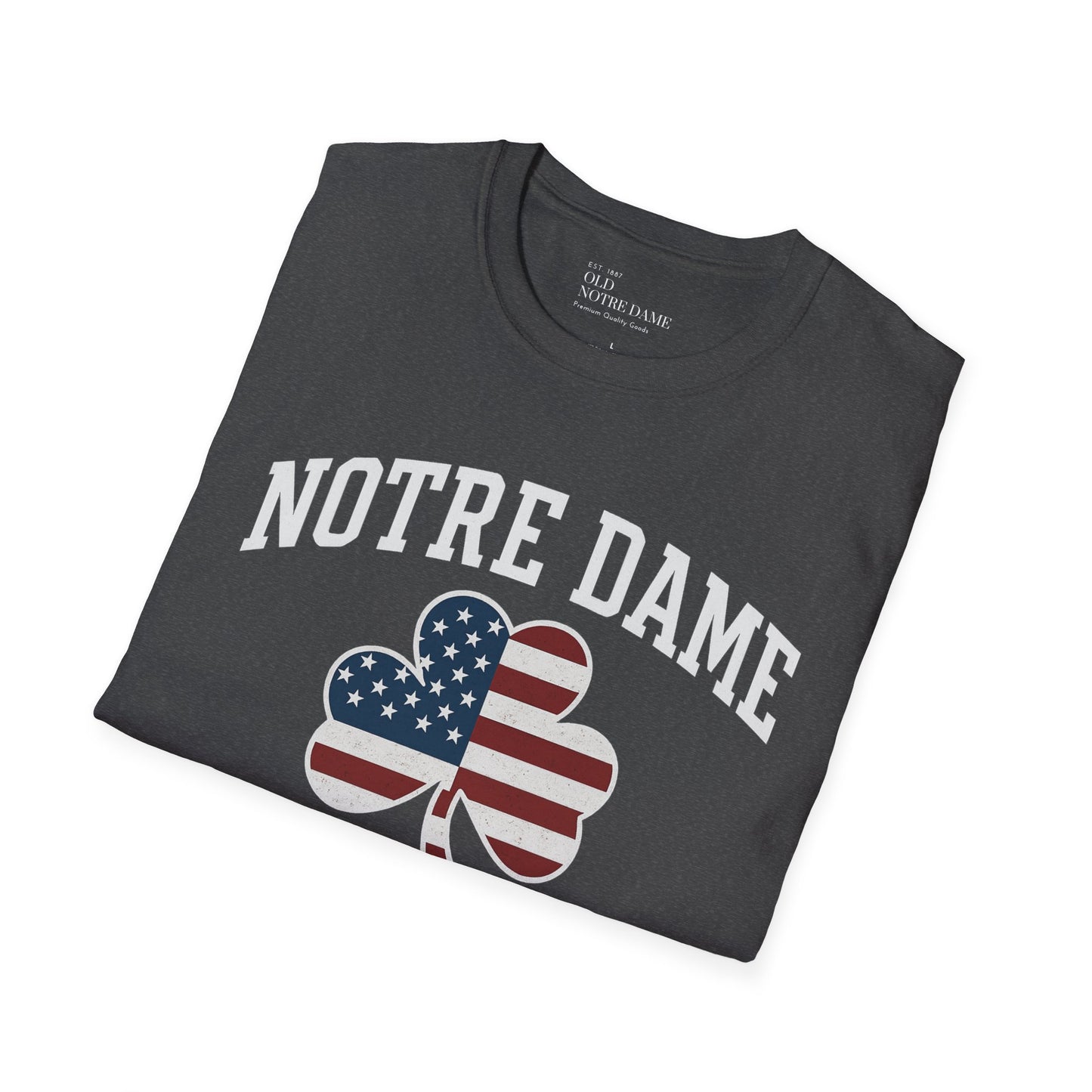 Notre Dame Patriot Football Unisex Softstyle T-Shirt