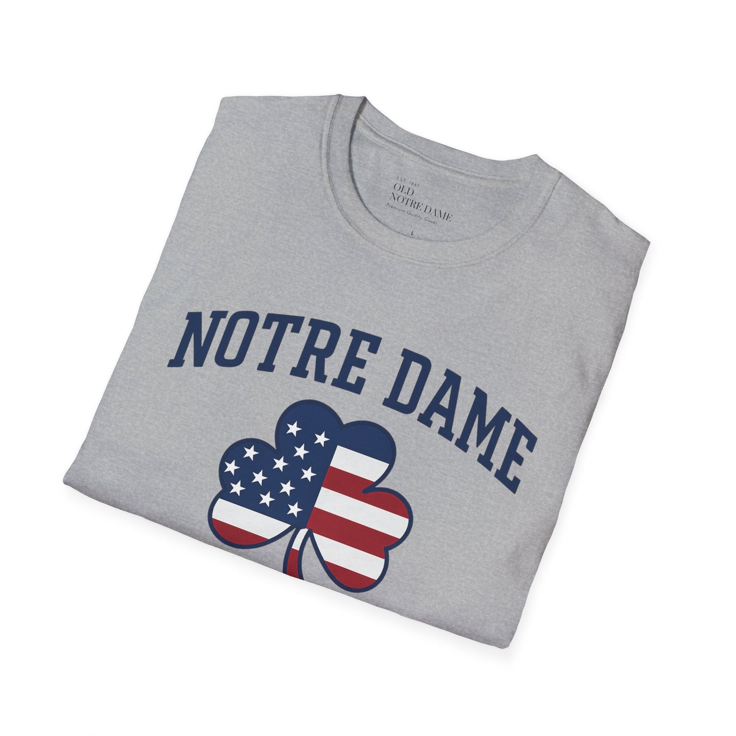 Notre Dame Patriot Football Unisex Softstyle T-Shirt