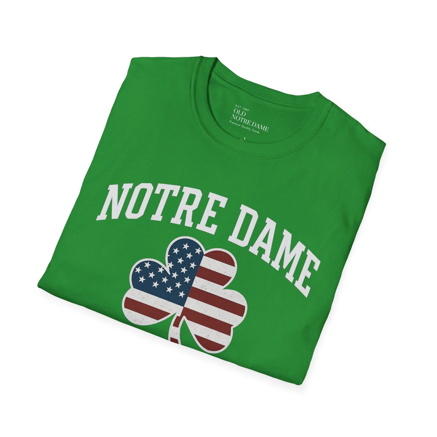 Notre Dame Patriot Football Unisex Softstyle T-Shirt