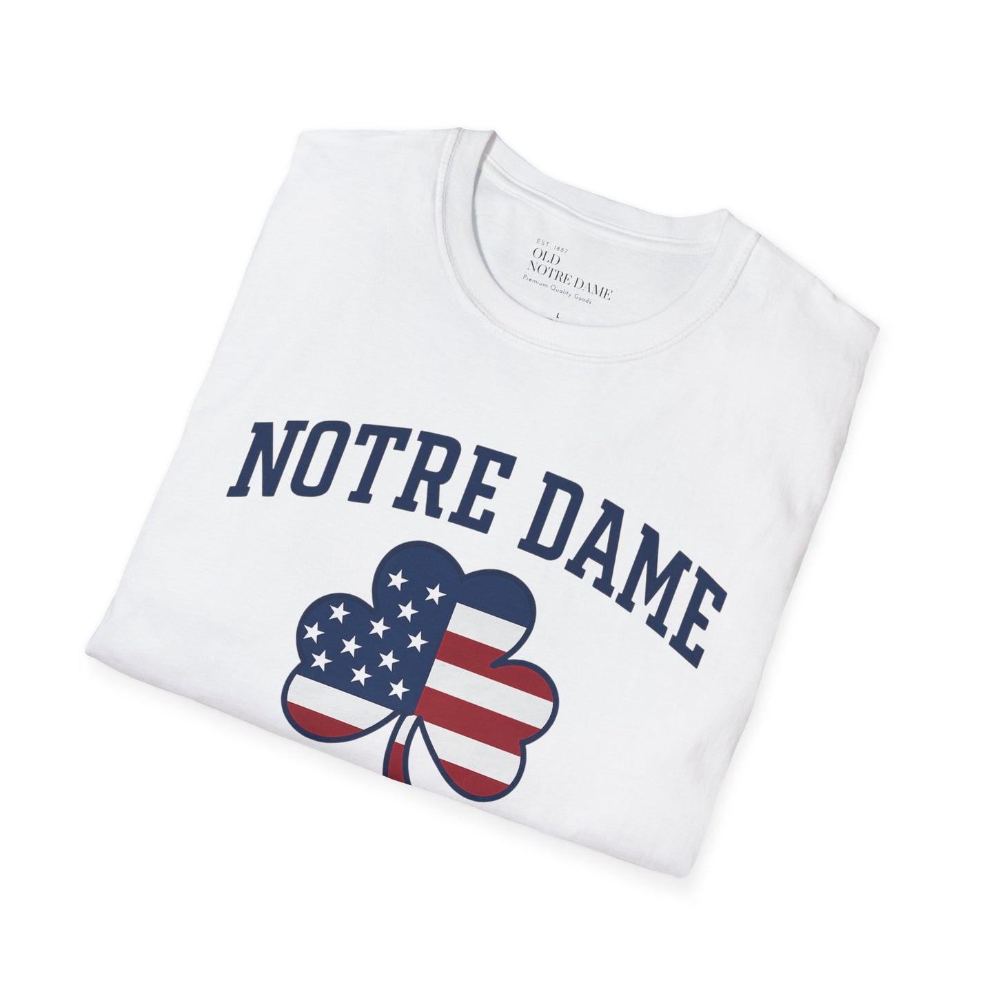 Notre Dame Patriot Football Unisex Softstyle T-Shirt
