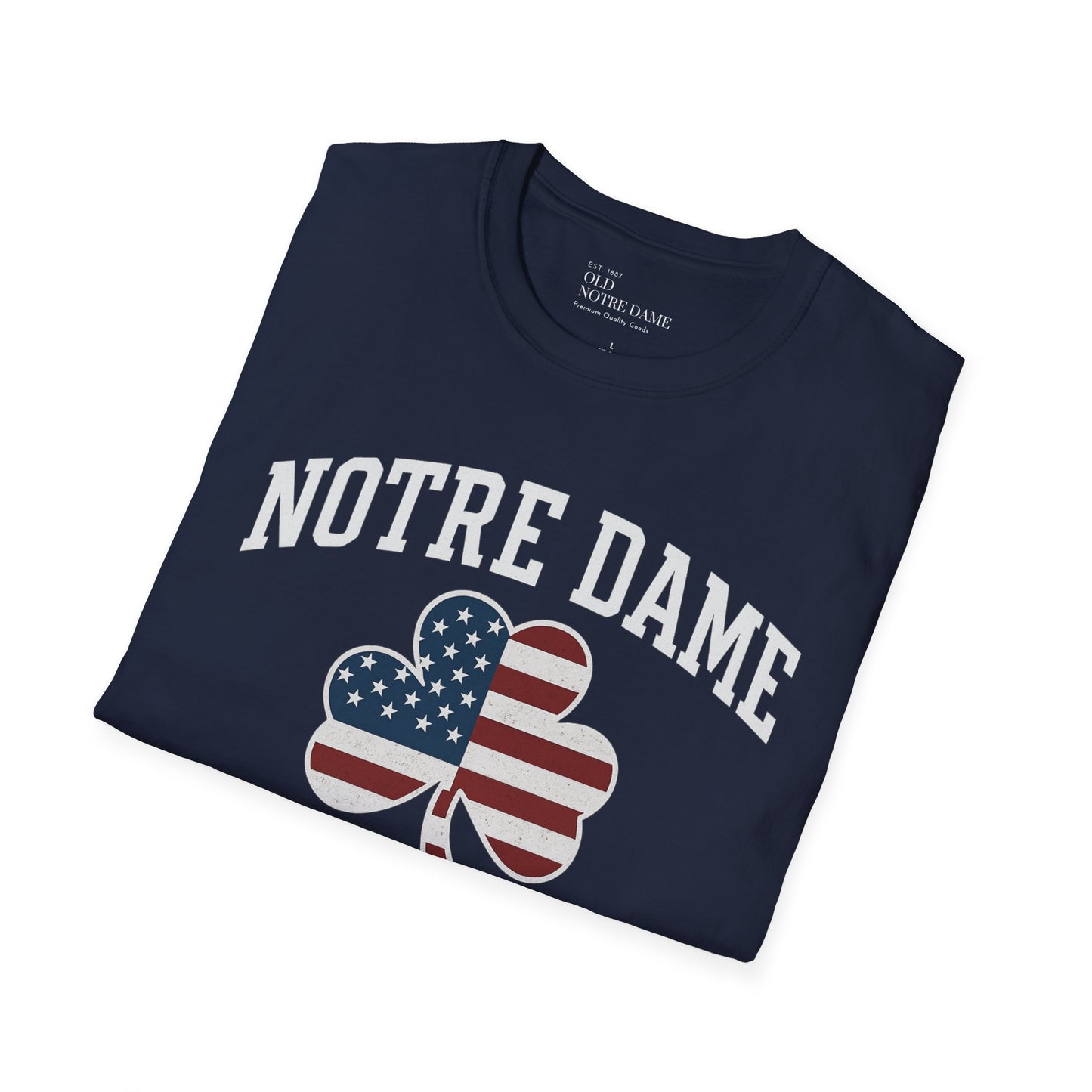 Notre Dame Patriot Football Unisex Softstyle T-Shirt
