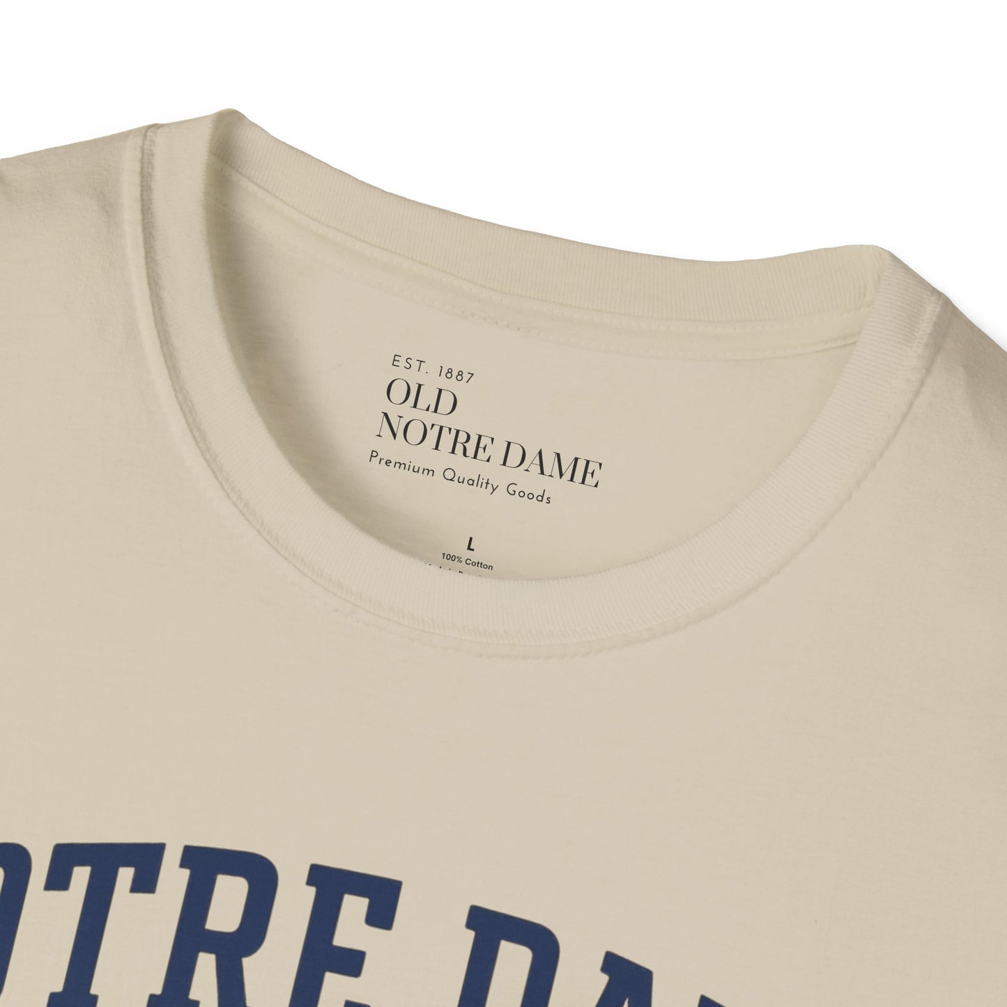 Notre Dame Patriot Football Unisex Softstyle T-Shirt