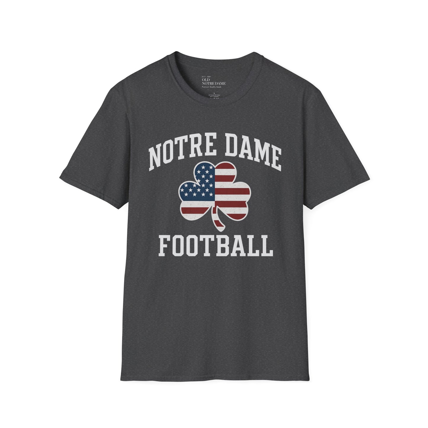 Notre Dame Patriot Football Unisex Softstyle T-Shirt
