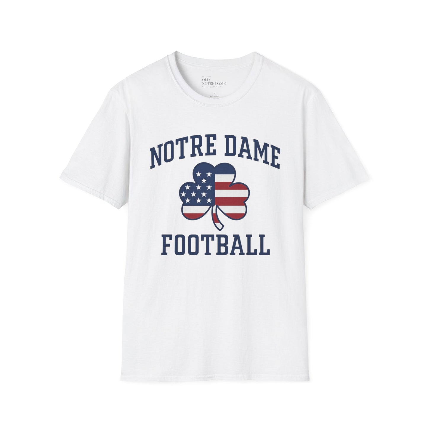 Notre Dame Patriot Football Unisex Softstyle T-Shirt