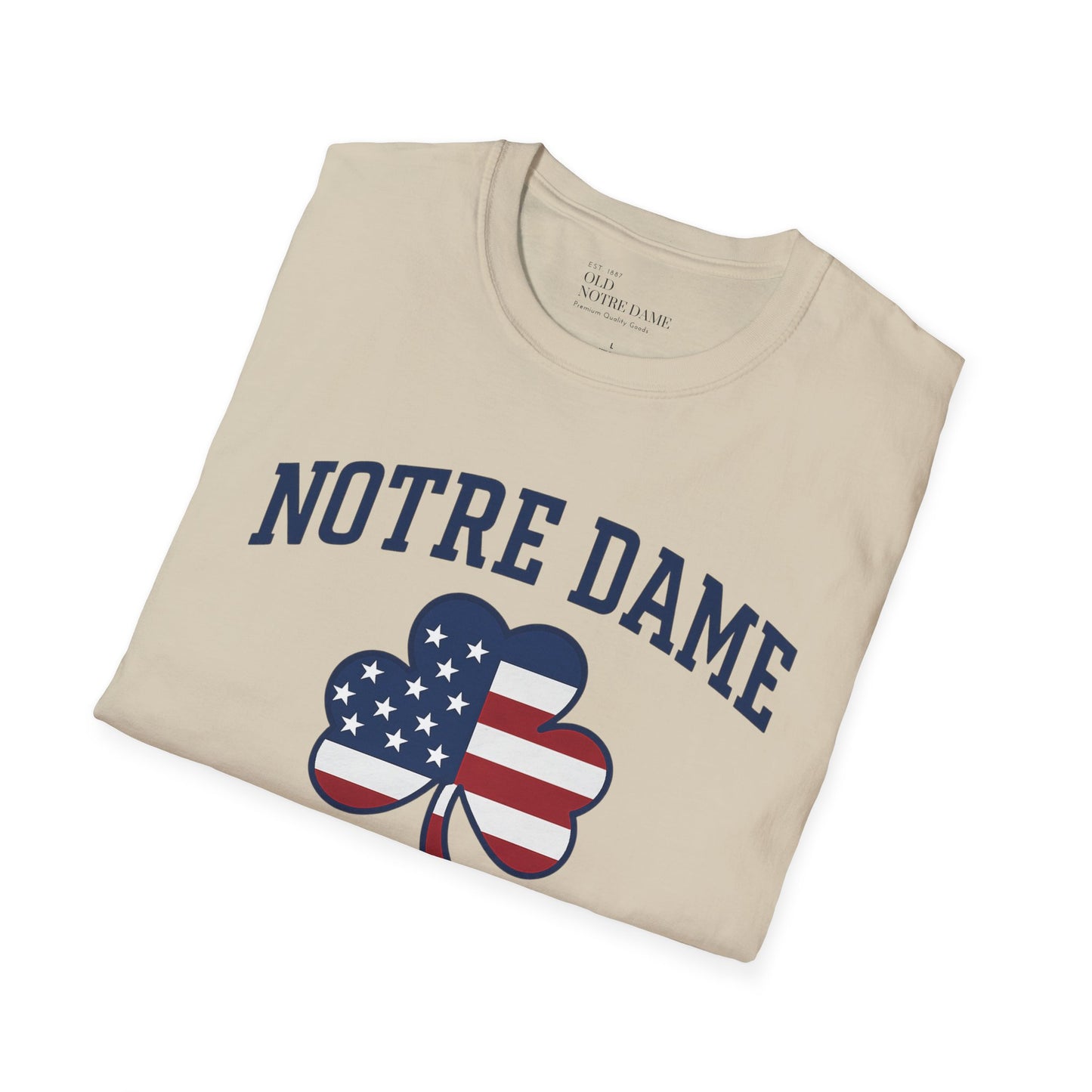 Notre Dame Patriot Football Unisex Softstyle T-Shirt