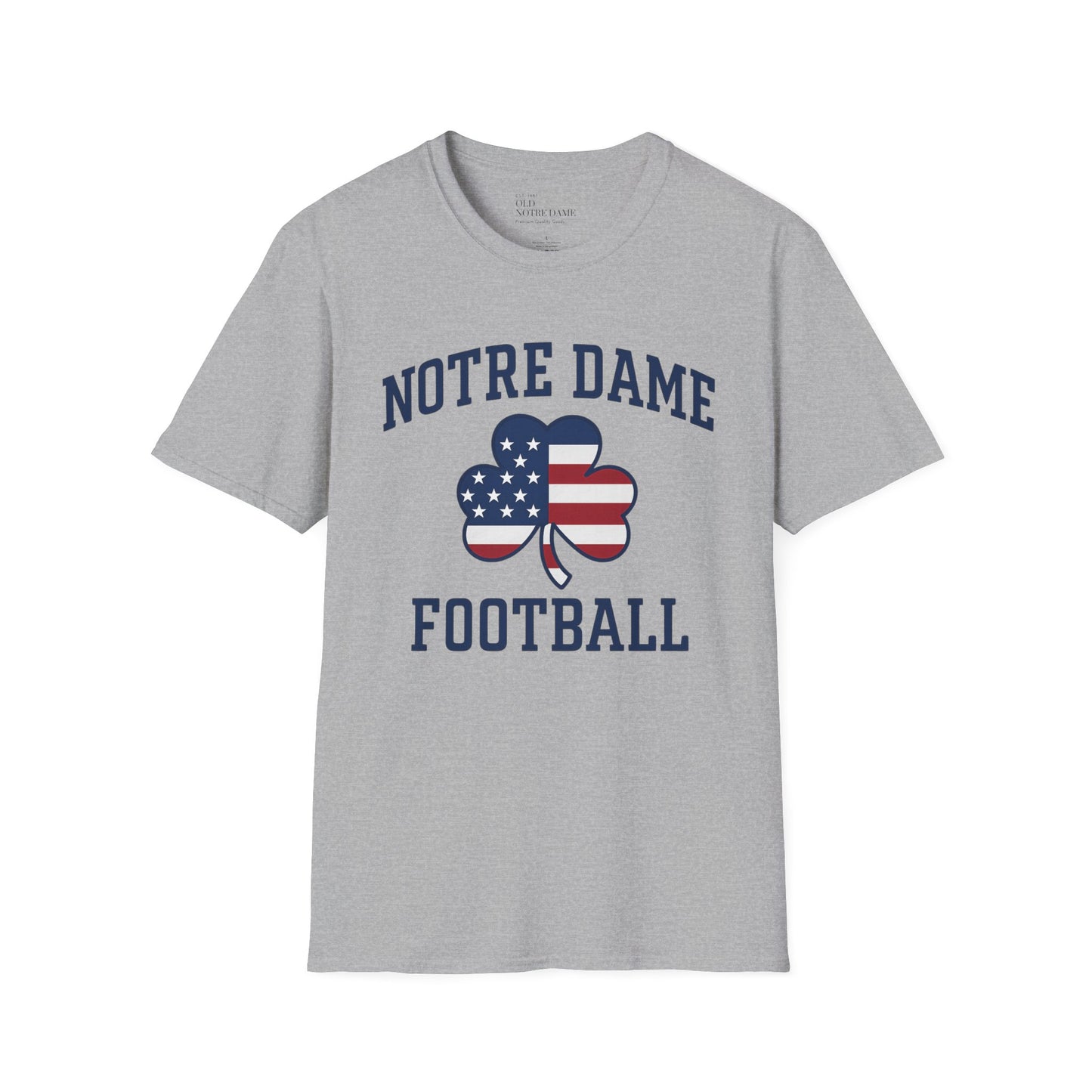 Notre Dame Patriot Football Unisex Softstyle T-Shirt