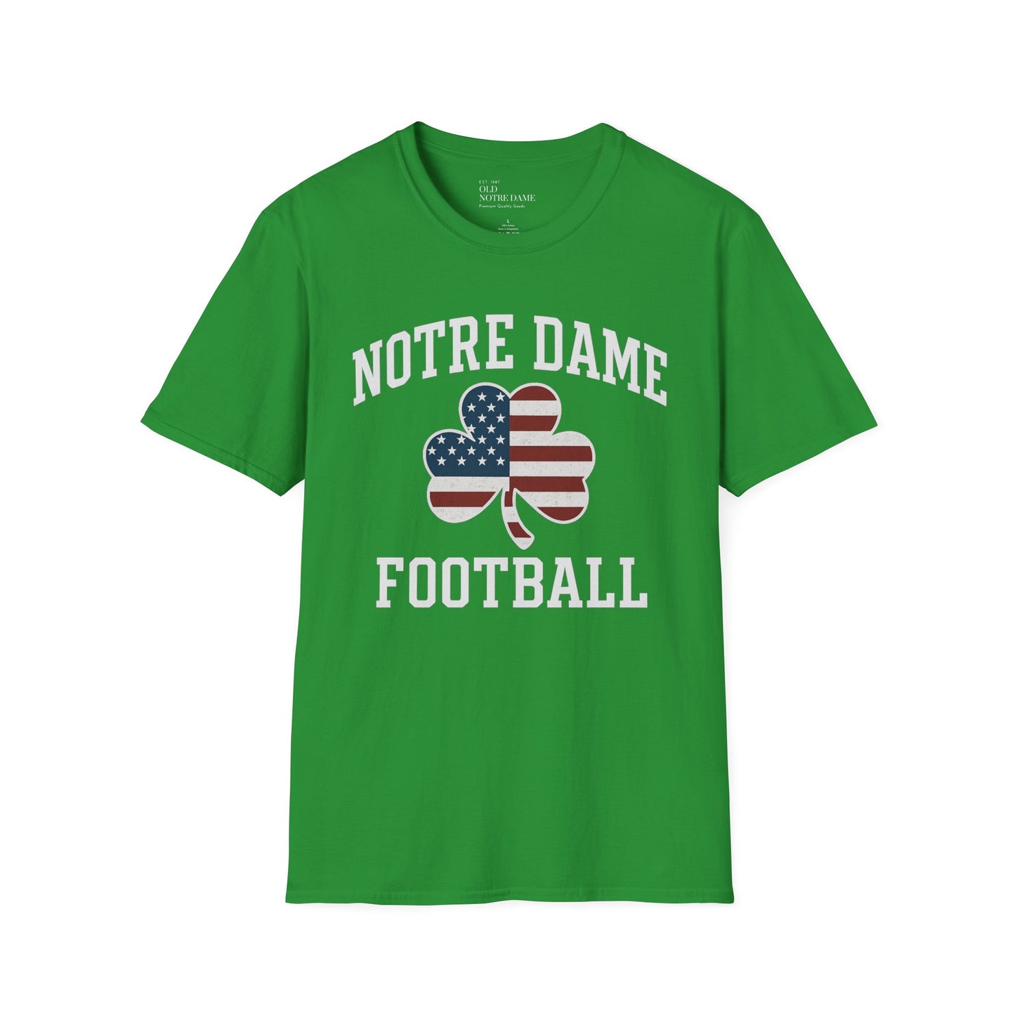 Notre Dame Patriot Football Unisex Softstyle T-Shirt