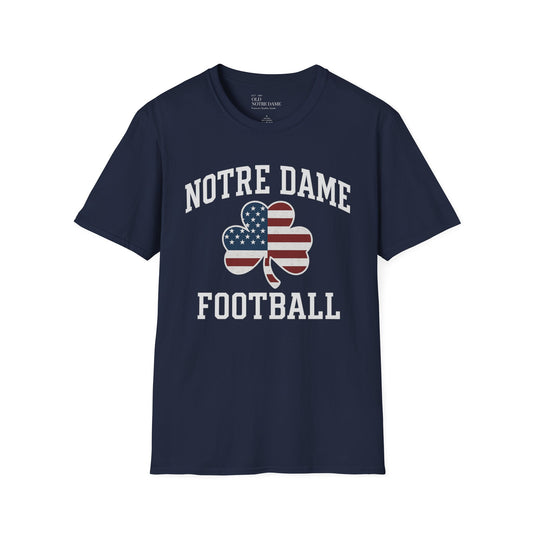 Notre Dame Patriot Football Unisex Softstyle T-Shirt